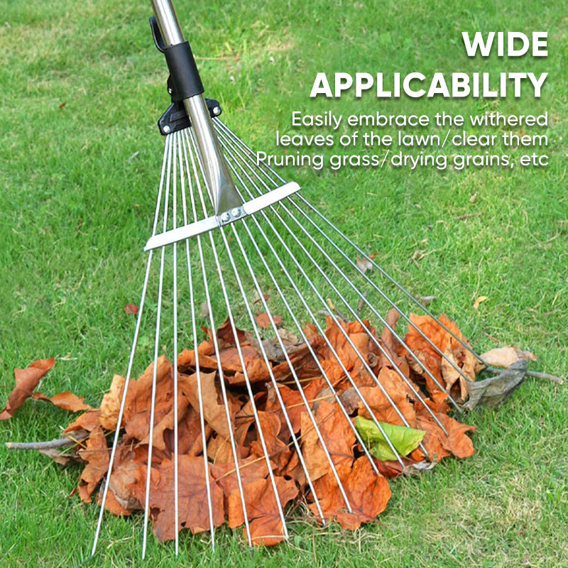 Adjustable Leaf Rake Yard & Roof Cleaning Tool