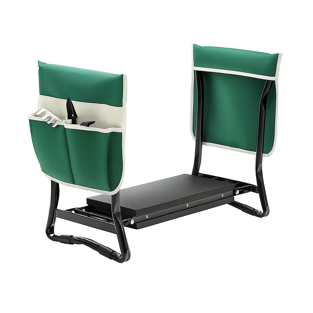 Foldable Garden Kneeler with Cushion & Tool Pockets