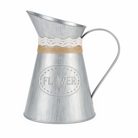 Vintage Tin Flower Vase