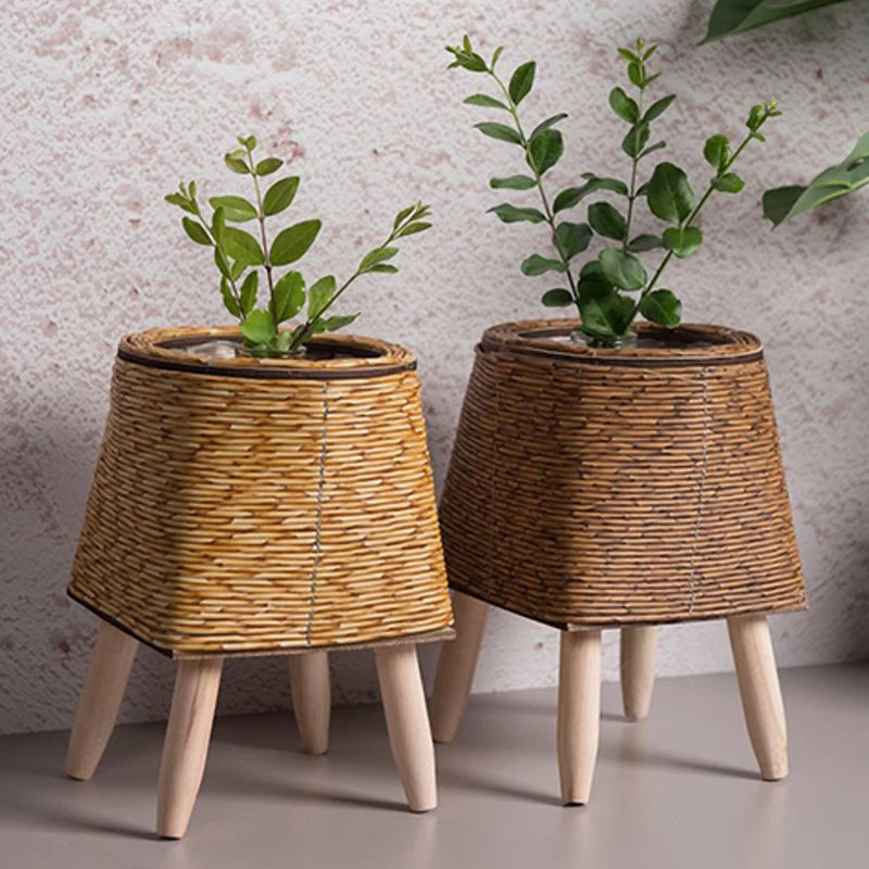 Rattan Woven Flowerpot