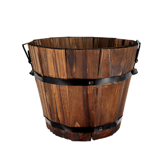 Wooden Barrel Pot
