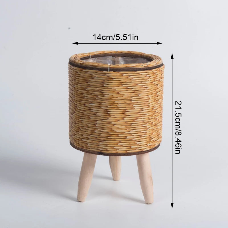 Rattan Woven Flowerpot