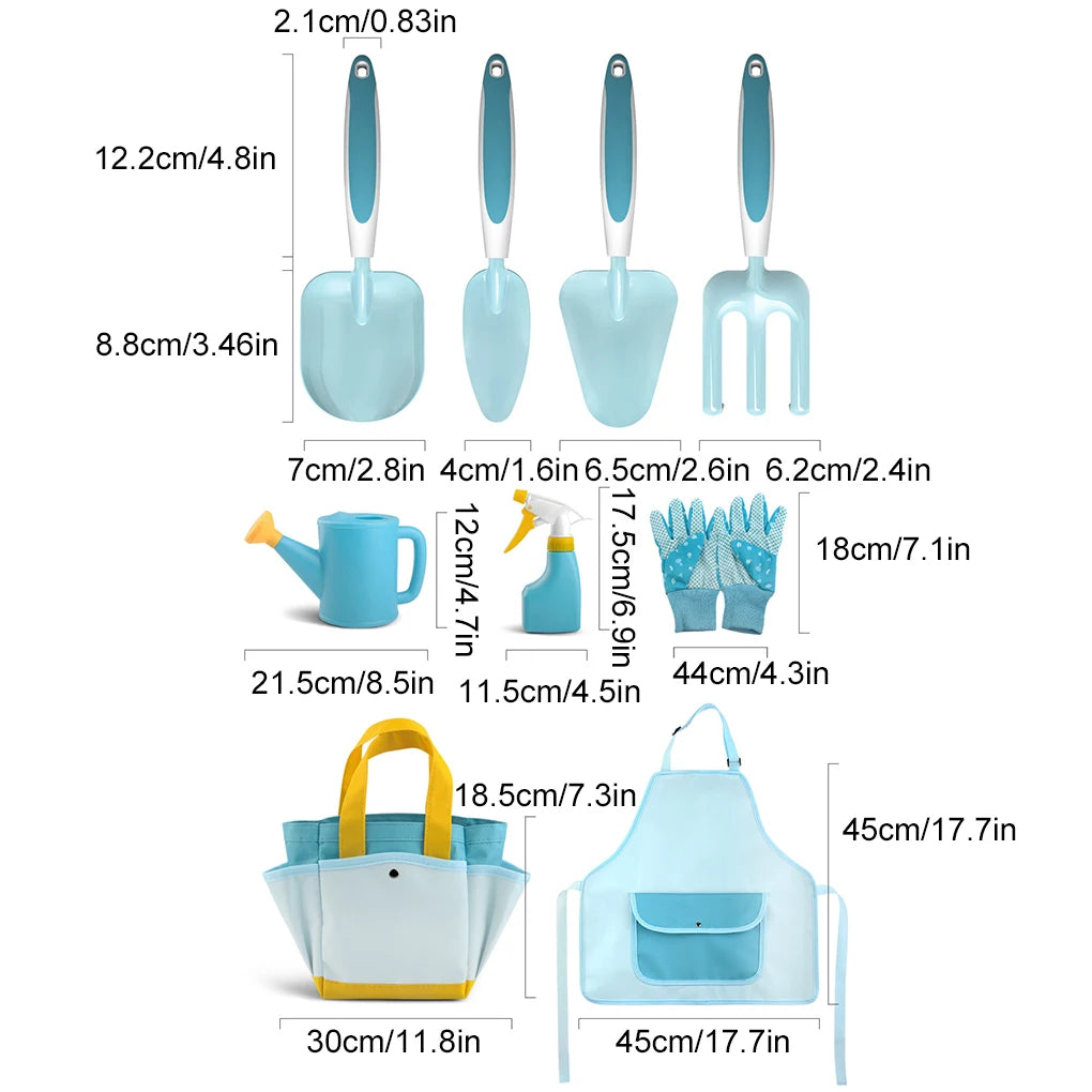 Blue Kids Gardening Kit