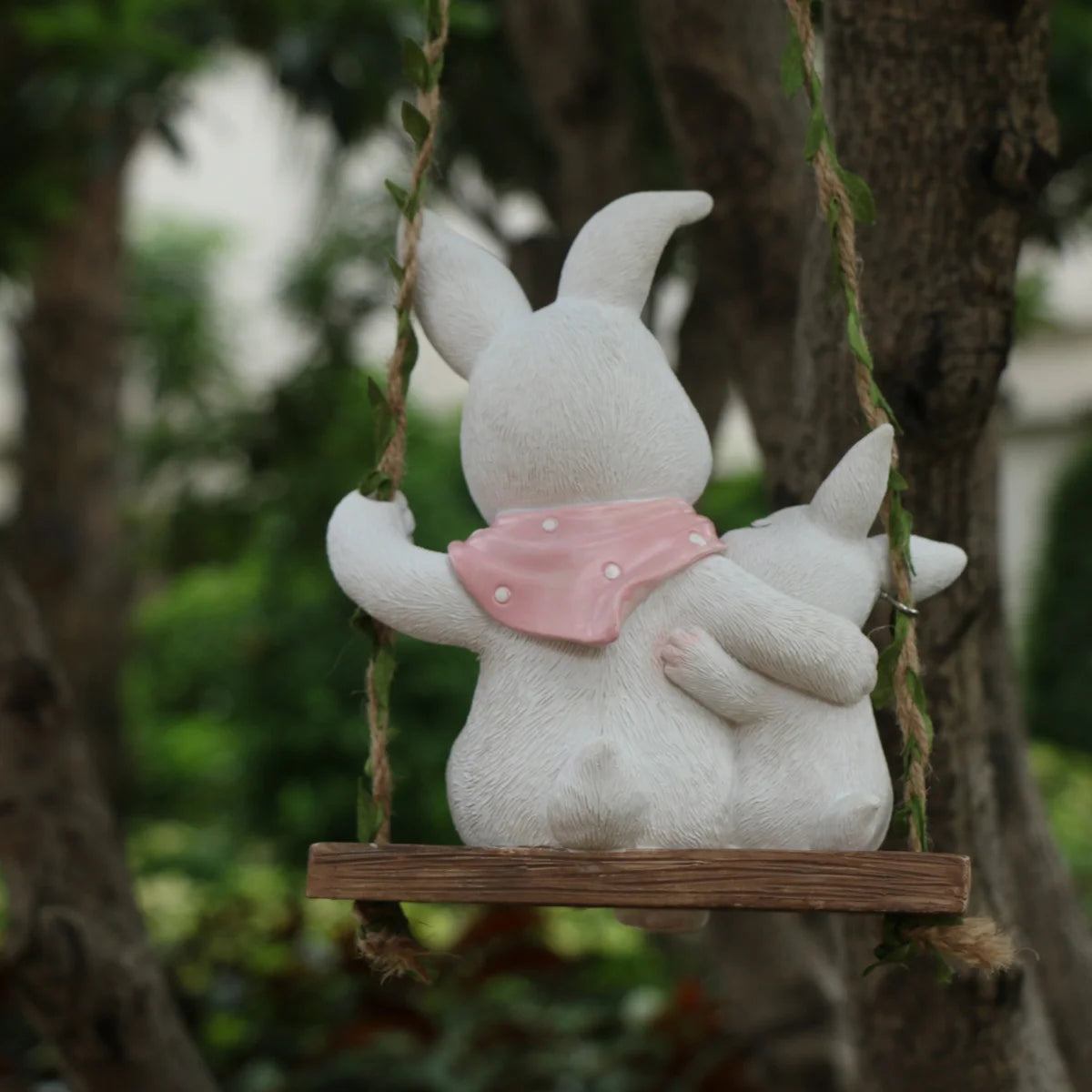Swing Rabbit Figurine