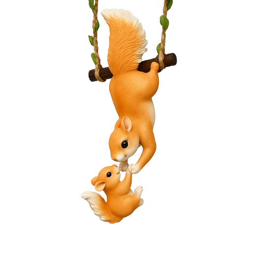 Linking Squirrel Garden Decor