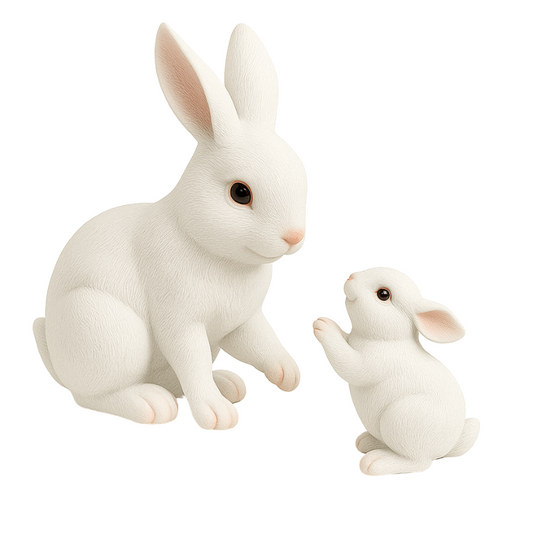 Easter Bunny Duo Figurine