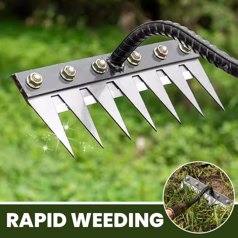 5/6/7/8-Tooth Carbon Steel Garden Weeding Rake